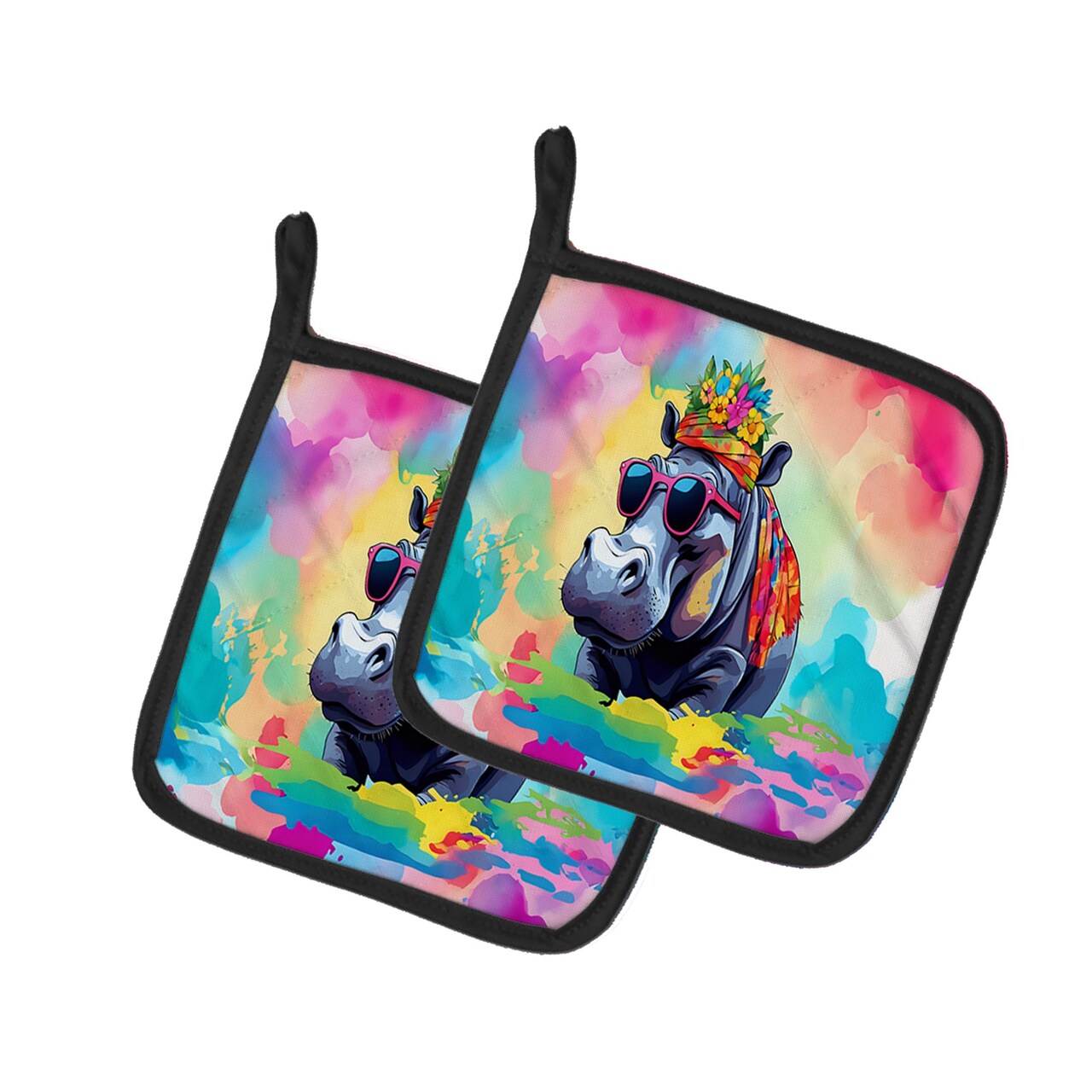 Edge Collections - 7.5" x 7.5" - Multicolor - Premium Guinea Pig Holders for Kitchen Styling - 2 Piece